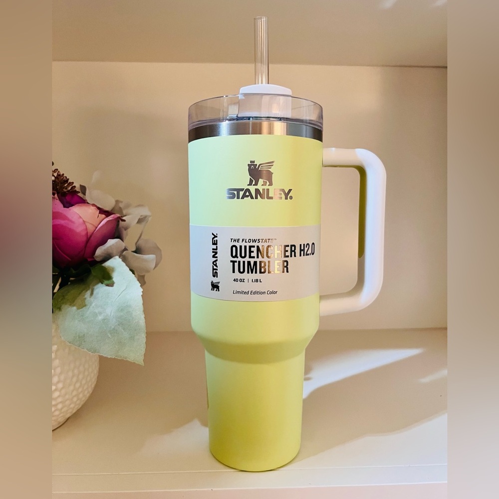 🎉LAST CHANCE🎉Limited Edition Stanley 40oz H2.0 FlowState Tumbler Citron‎